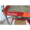 Image 3 : Red Metal & Wood 2-Tier Rolling Tool Table 30" x 17" x 40"H