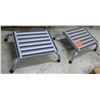 Image 1 : Qty 2 Metal Step-Stools w/ Black Slip Resistant Strips