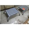 Image 2 : Qty 2 Metal Step-Stools w/ Black Slip Resistant Strips