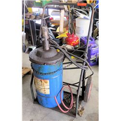 Chevron Grease & Oil Service Equipment on Rolling Dolly