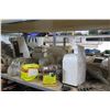 Image 8 : Shelf & Contents:  Headlamps, Suspension Parts, Exhaust Manifolds, etc