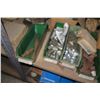 Image 25 : Shelf & Contents:  Exhaust Stacks, Hub Caps, Ball Bearings, Elements, Belts etc