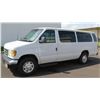 Image 1 : 2002 White Ford Econoline E-350 XL  Duty Van w/ 3 Rows Seats 217,593Miles