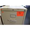 Image 2 : Beige 4-Drawer Metal Filing Cabinet, 15"W x 27"D, 52"H