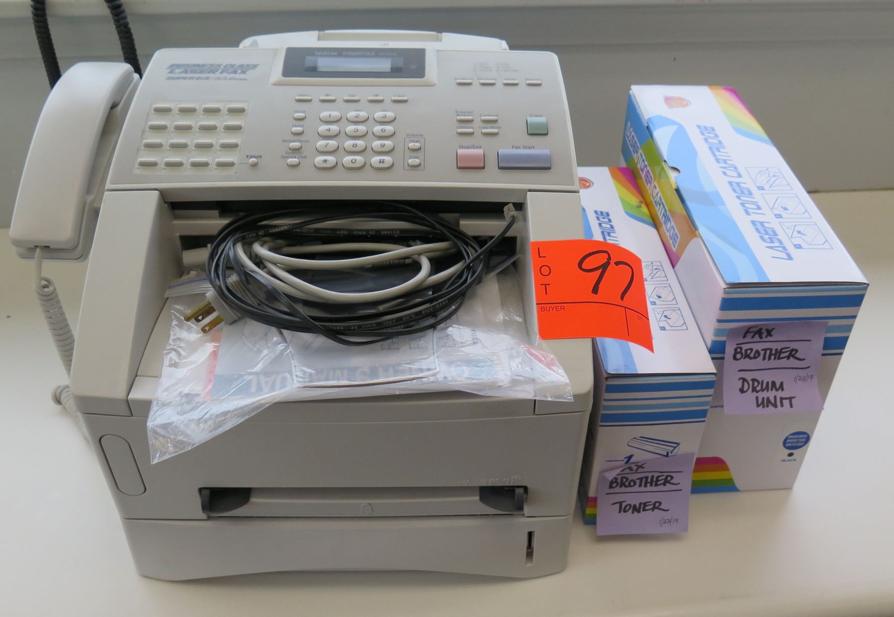 Brother Business Class Super G3 Intellifax 4100e Printer w/ Cables