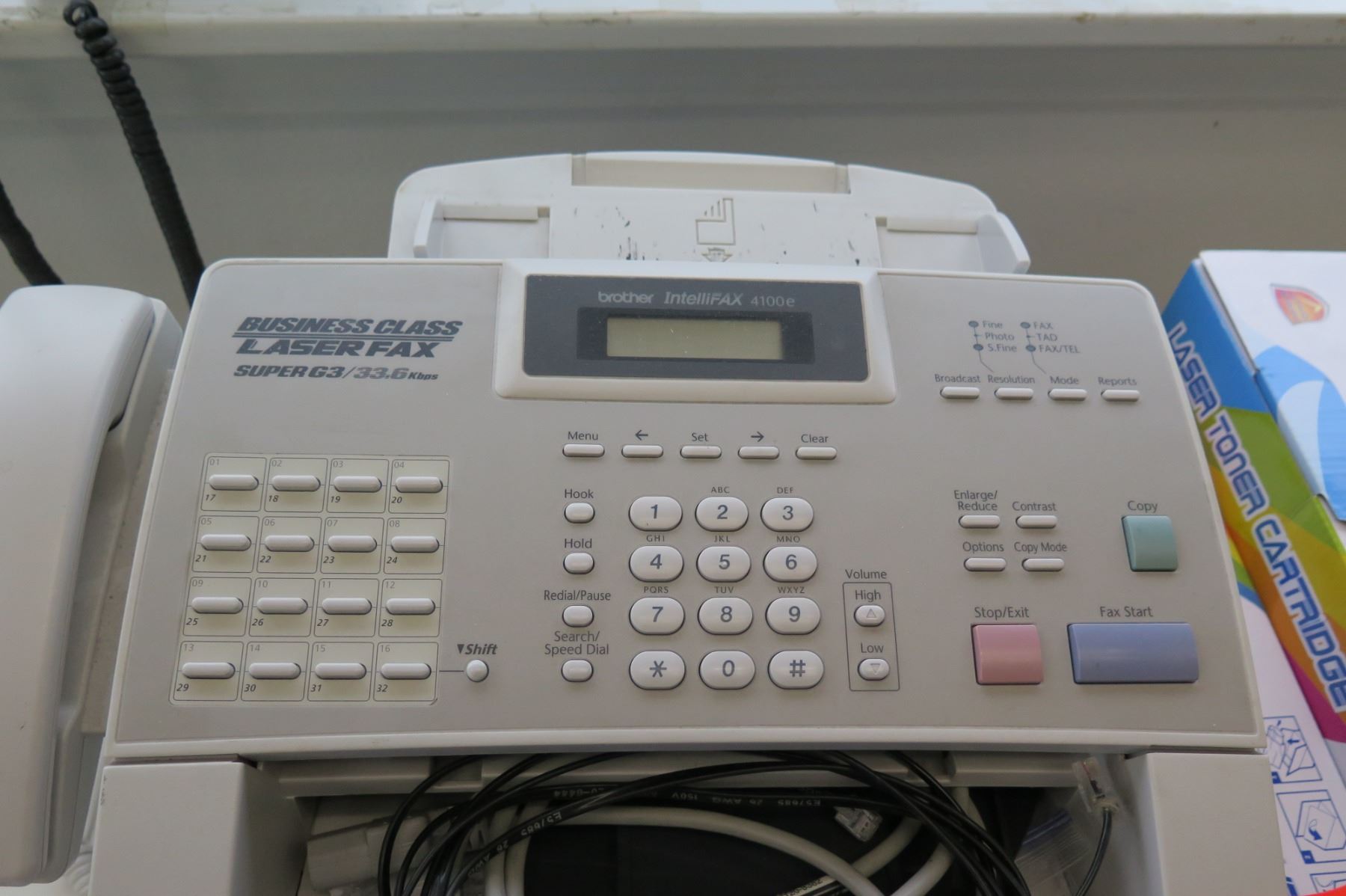 Brother Business Class Super G3 Intellifax 4100e Printer w/ Cables & Ink
