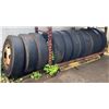 Image 1 : Qty 11 Dunlap SP348 Tires with Rims, 12R22.5 150/147