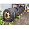 Image 2 : Qty 11 Dunlap SP348 Tires with Rims, 12R22.5 150/147