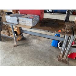 Industrial Heavy Duty Metal Shop Table with Clamp, 5ft x 30" (Table Only)