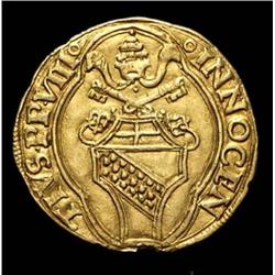 Papal middle age coins - gold -Innocenz