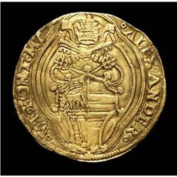 Papal middle age coins - gold -Alessand
