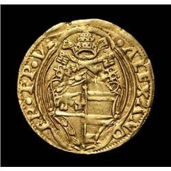 Papal middle age coins - gold -Alessand