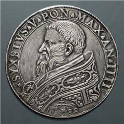 Papal coins - Sisto V (1585-1590) - Pia