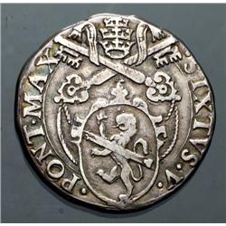 Papal coins - Sisto V (1585-1590) - Tes