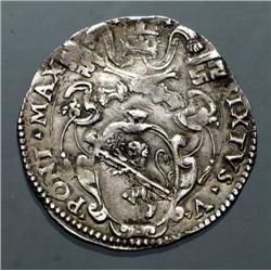 Papal coins - Sisto V (1585-1590) - Sis