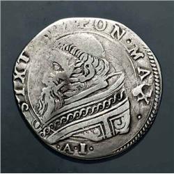 Papal coins - Sisto V (1581-1590) - Tes