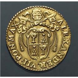 Papal coins - gold - Alessandro VII (16