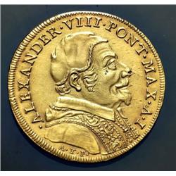 Papal coins - gold - Alessandro VIII (1