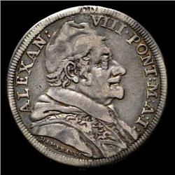 Papal coins - Alessandro VIII (1689-169