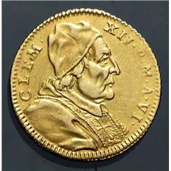 Papal coins - gold - Clemente XII (1730