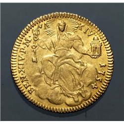 Papal coins - gold - Benedetto XIV (174