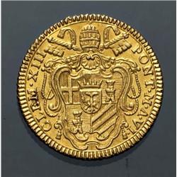 Papal coins - gold - Clemente XIII (175