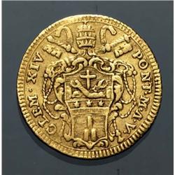 Papal coins - gold - Clemente XIV (1769