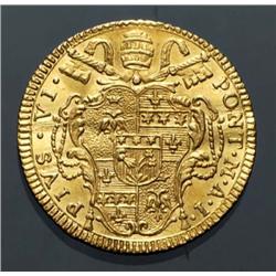Papal coins - gold - Pio VI (1775-1799)