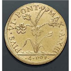 Papal coins - gold - Pio VI (1775-1799)