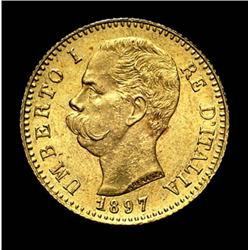 Kingdom of Italy - gold - Umberto I - 2