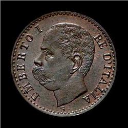 Kingdom of Italy - Umberto I - 1 Centes