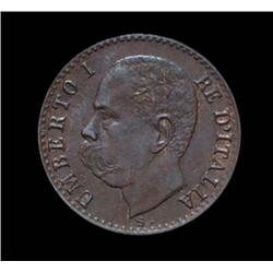 Kingdom of Italy - Umberto I - 1 Centes