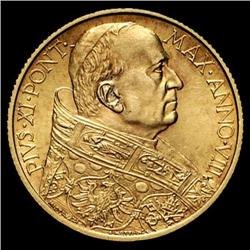 Vatican City - gold - Pio XI - 100 Lire
