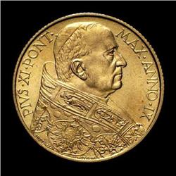 Vatican City - gold - Pio XI - 100 Lire