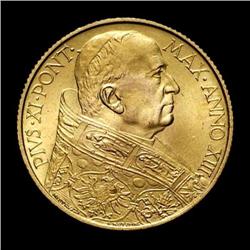 Vatican City - gold - Pio XI - 100 Lire