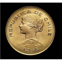 Chile - gold - 100 Pesos 1946