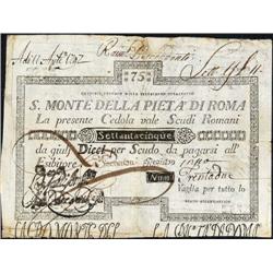 Italian banknotes - Repubblica Romana -