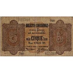 Italian banknotes - Biglietto Consorzia