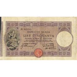 Italian banknotes - Biglietto al portat