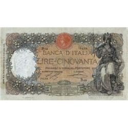 Italian banknotes - Biglietto di Banca 