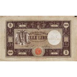 Italian banknotes - Biglietto di Banca 