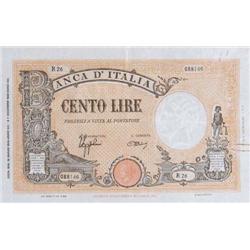 Italian banknotes - Biglietto di Banca 