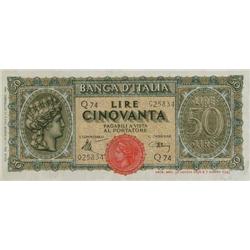 Italian banknotes - Biglietto di banca 