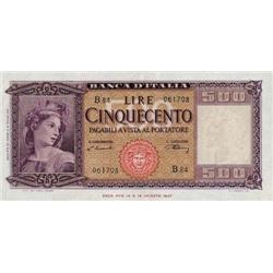 Italian banknotes - Biglietto di Banca 