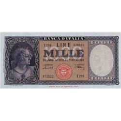 Italian banknotes - Biglietto di Banca 