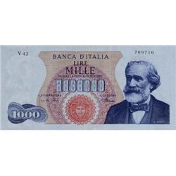 Italian banknotes - Biglietto di Banca 