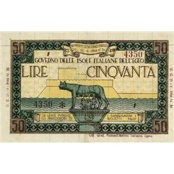 Italian/greek banknotes - rare - Egeo -
