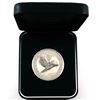 Image 1 : 1996 Australia 1oz .999 Fine Silver Kookaburra in Green Perth Mint Display Box (box a bit tattered).