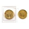 Image 1 : 1983 & 1989 Canada 1/10oz .9999 Fine Gold Maple Leafs. 2pcs (TAX Exempt)