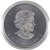 Image 2 : 2015 Canada 1oz Coloured & Antiqued Panther .999 Fine Silver Maple Leaf in Capsule (TAX Exempt).